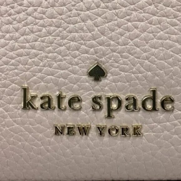 NWT KATE SPADE NEW YORK Crossbody Smoosh 2way Chalk Pink Shoulder Bag Leather - Picture 8 of 11